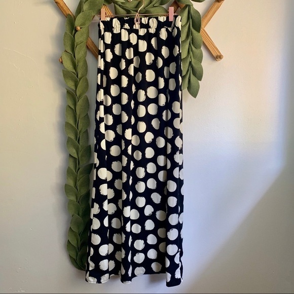 🛍 Tea & Cup Polka Dot Maxi Skirt - Picture 3 of 5